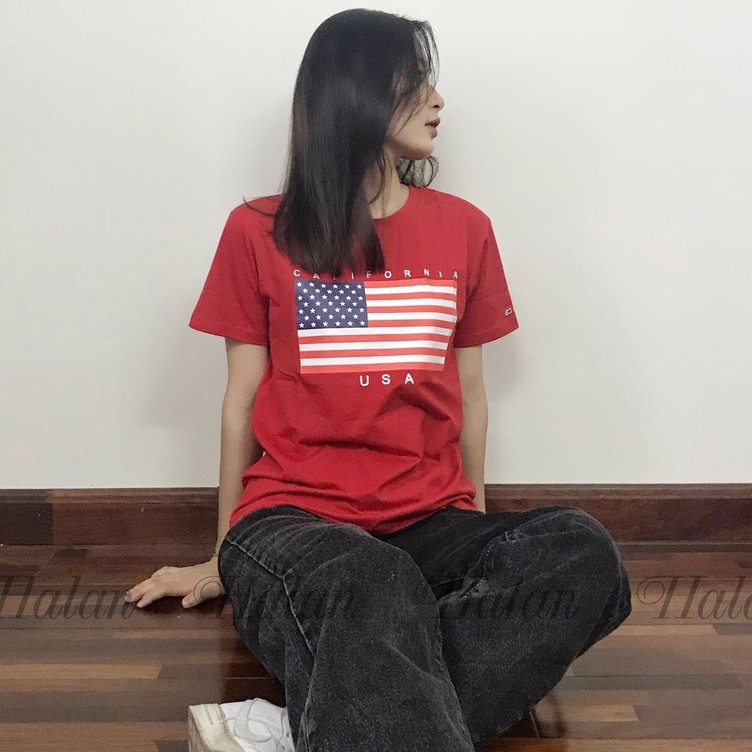 Áo TOMMY JEANS thun xuất phông cotton sang xịn mịn