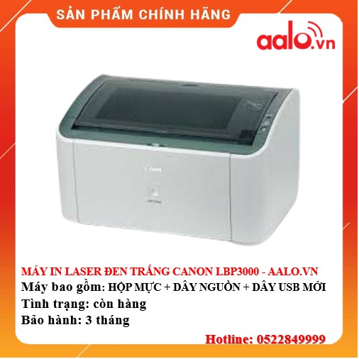 MÁY IN LASER ĐEN TRẮNG CANON LBP3000 ĐÃ QUA SỬ DỤNG - AALO.VN