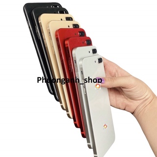 Vỏ vuông dành cho 7plus và 8plus lưng kính ( đỏ, vàng, đen, trắng )