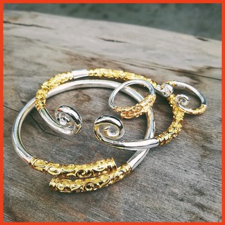 Vòng tay nam Combo 2 Vòng 2 Nhẫn - Kim Cô - Thiết Bản Bạc S925 vân lựa chọn