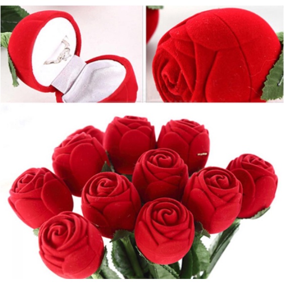 ✨✨Hộp Đựng Nhẫn Hình Hoa Hồng