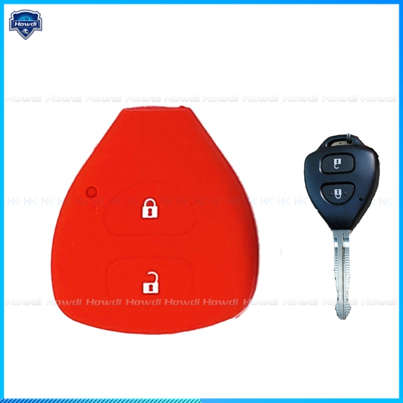 Vỏ Silicone Bọc Chìa Khóa Xe Hơi Toyota Corolla Hilux Vitz Vios Rav4 Aqua Camry Highlander