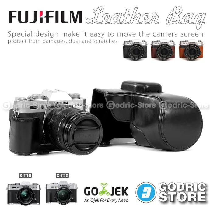 Bao Da Đựng Máy Ảnh Fujifilm X-t10 / Xt10 / X-t20 / Xt20 Đen