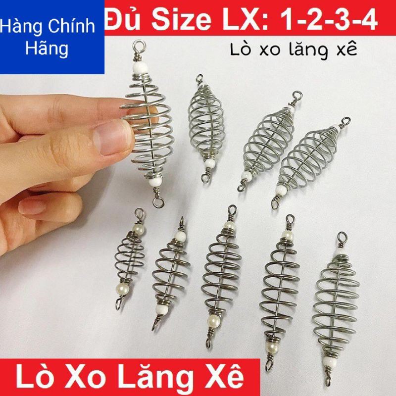 Lò xo lăng xê(5chiếc),Lò xo câu lăng xê thép ko rỉ siêu bền đủ size