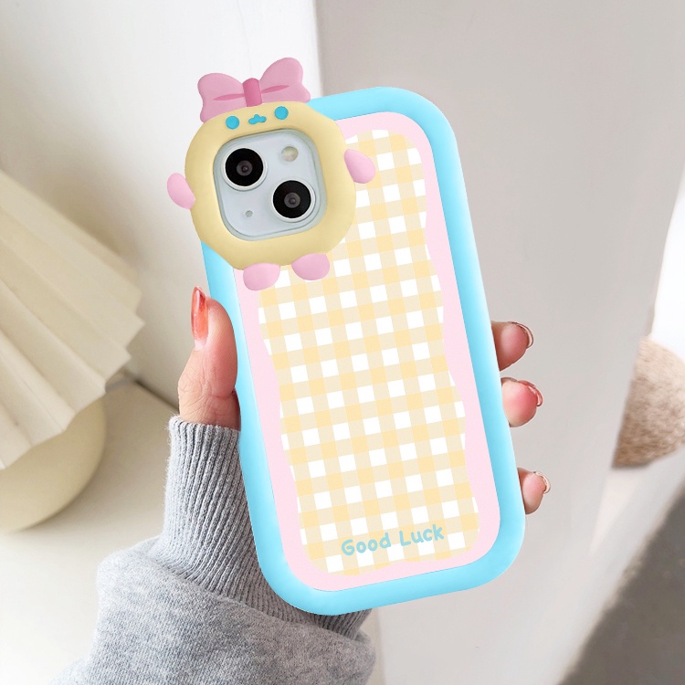 Ốp lưng iphone nơ camera hình vuông nice caro 6/6splus/7/7plus/8/8plus/x/xs/11/12/13/pro/max/plus/promax-SALE SỐC B5-31