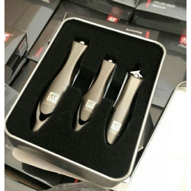 ✅Bộ 3 bấm móng tay, móng chân và bấm da cao cấp Fullbox Zwilling Nhập Khẩu Chính Hãng Đức