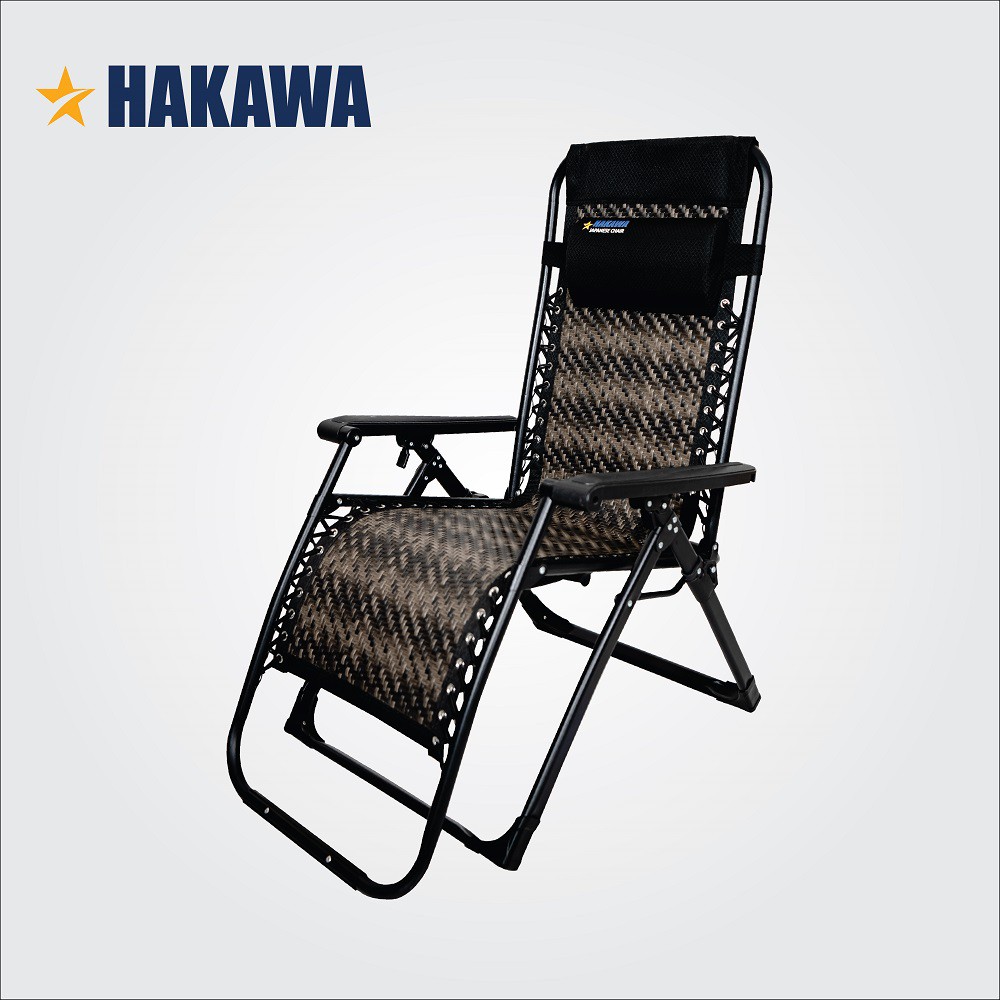 Ghế xếp thư giãn hạng sang HAKAWA - Có nệm - HK-G22 - Bảo hành chính hãng 2 năm