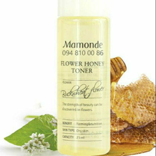 [25ml] nước hoa hồng nâng cơ chống nhăn căng mịn da Mamonde Toner Minisize