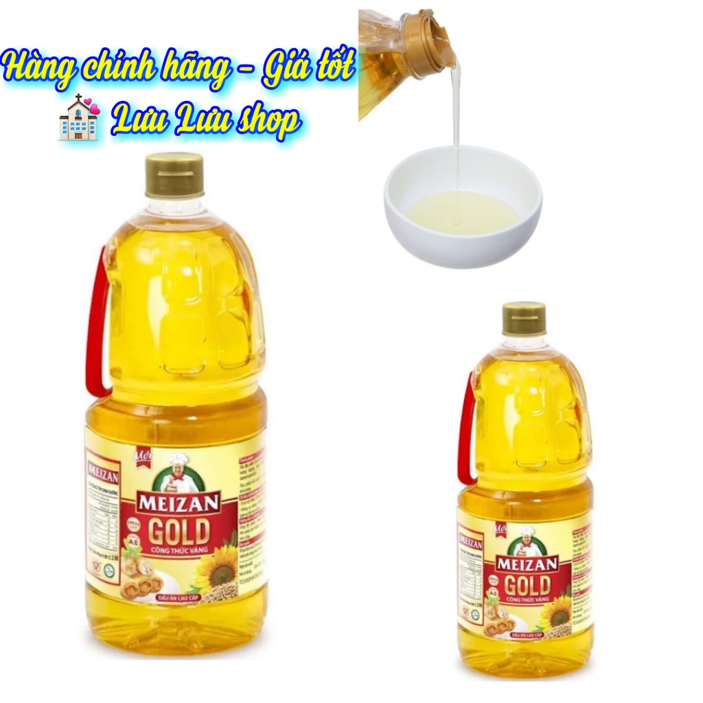 Dầu ăn cao cấp Meizan Gold chai 2 lít