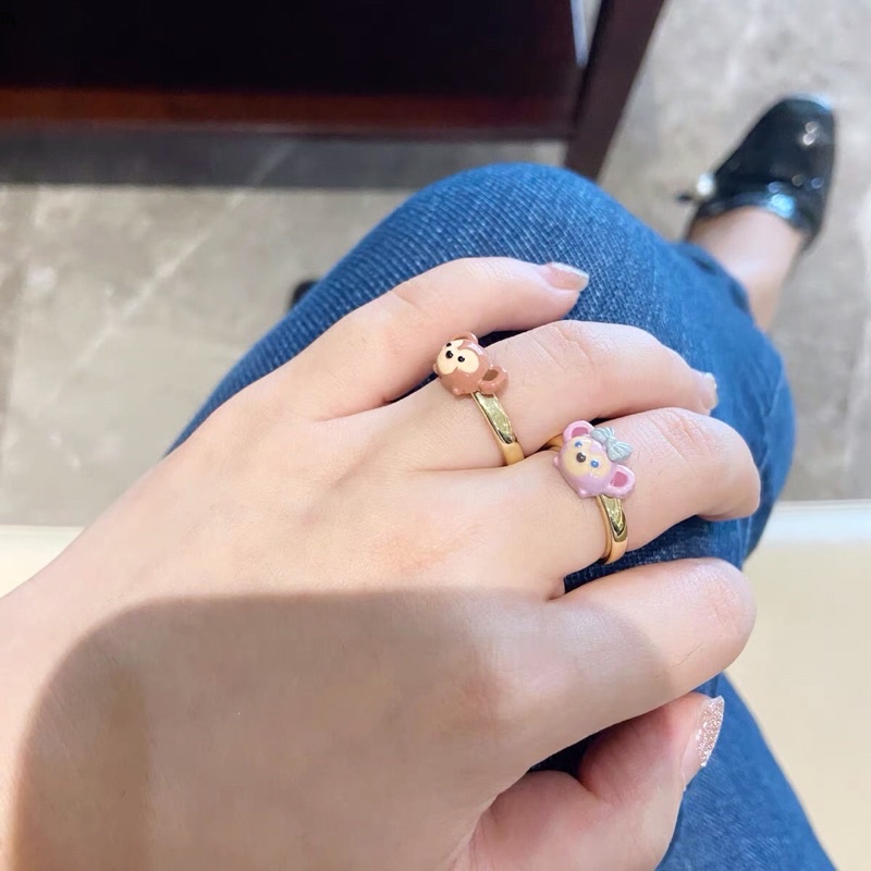 Nhẫn đôi nam nữ hình gấu Duffy & Shellie May Disney