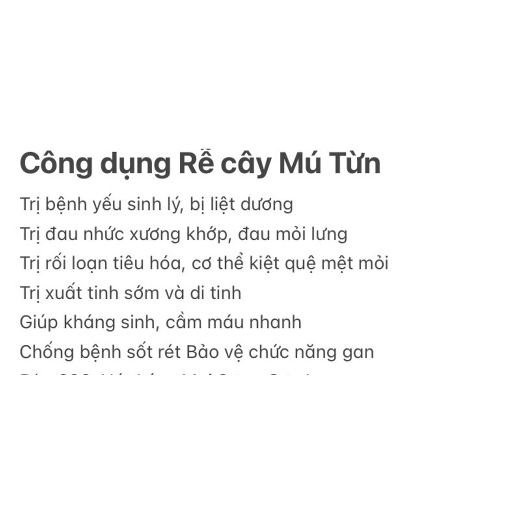 Rễ mú từn- cù boong lậu
