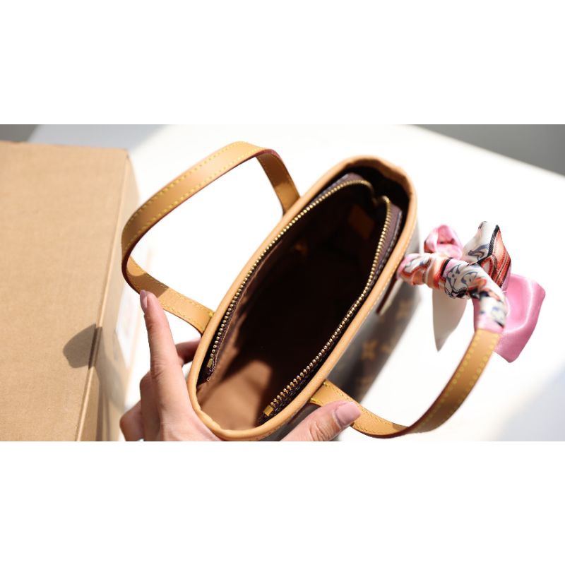 Túi xách nữ LV NVF mini họa tiết truyền thống sz18x13cm tặng lụa xinh dã man