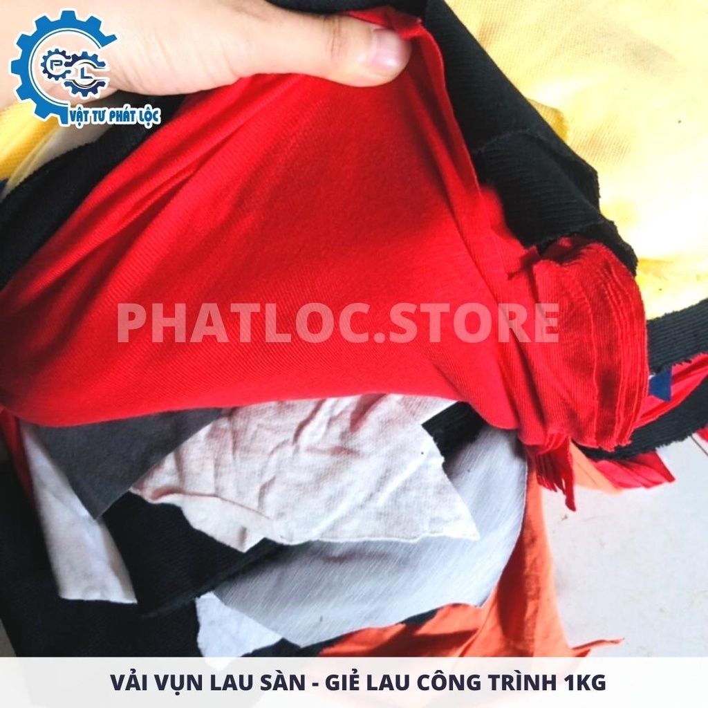 Vải vụn lau sàn - Giẻ lau công trình, máy móc