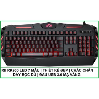 [GIÁ BUÔN] [CHÍNH HÃNG RIITEK] COMBO Bàn phím Rii RK900 + Chuột RM400 cho quán nét