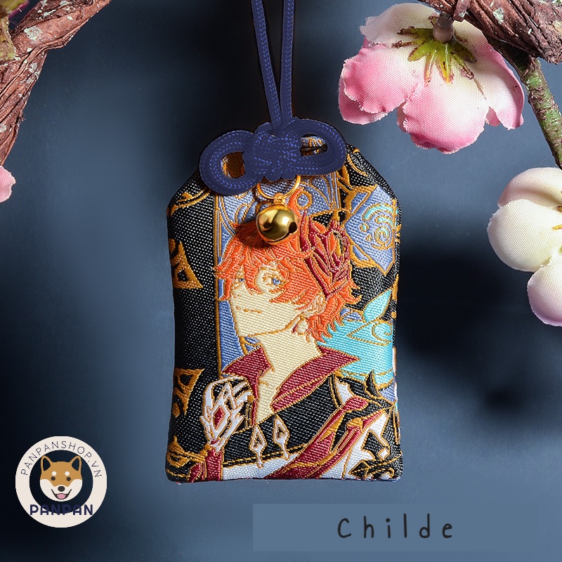 Túi Omamori may mắn thêu tay Genshin Impact