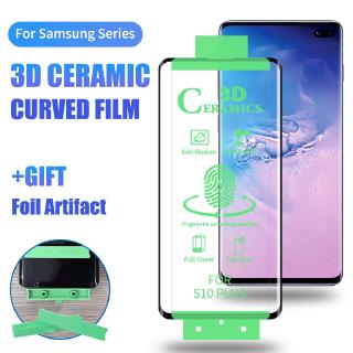 Samsung Note 10 Plus S10 Plus Full Cover Screen Protector Soft PET Ceramics Phone Protective Film
