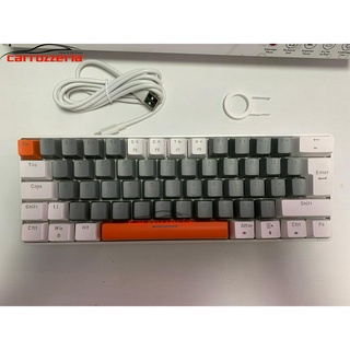 Bàn phím cơ mini ziyou lang t60 có đèn rgb 62 phím có dây type c red switch blue switch