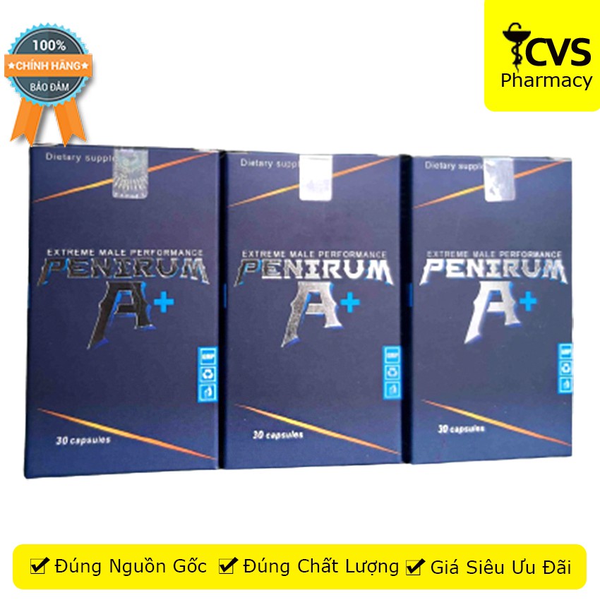 Viên Uống Penirum A+ giúp bổ thận, tráng dương, mạnh gân cốt, tăng cường khả năng sinh lý nam giới - cvspharmacy