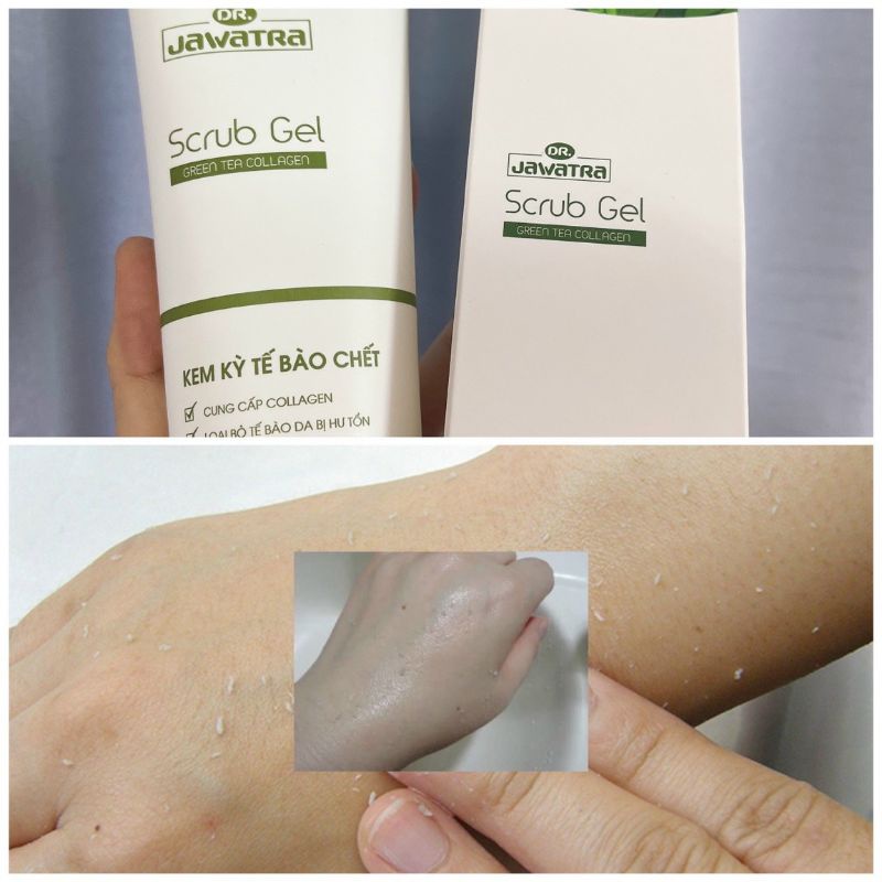 Kem kỳ tế bào chết trà xanh Jawatra