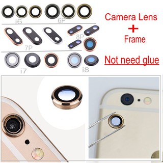 1 chiếc mặt sau phía sau camera ống kính cho iphone 8 6 6s 6p 6s 7 plus 6sp x 6plus 6splus 7plus 8plus camera phía sau kính khung ống kính sửa chữa các bộ phận thay thế