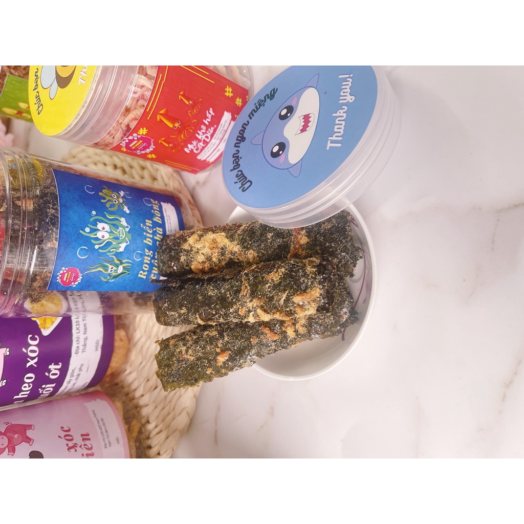[ Hộp 180g] Rong Biển Cuộn Chà Bông