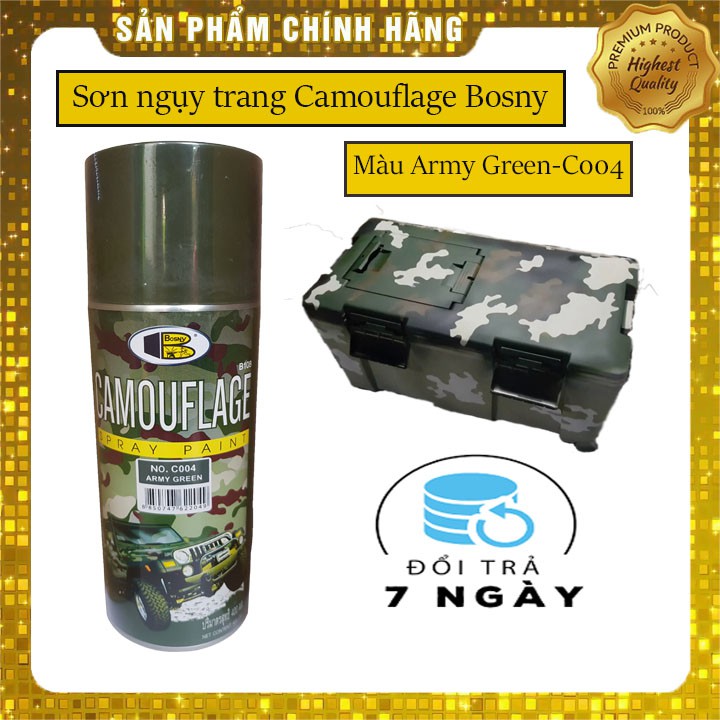 Sơn màu chiến tranh Camouflage Bosny - Army green - Thái Lan