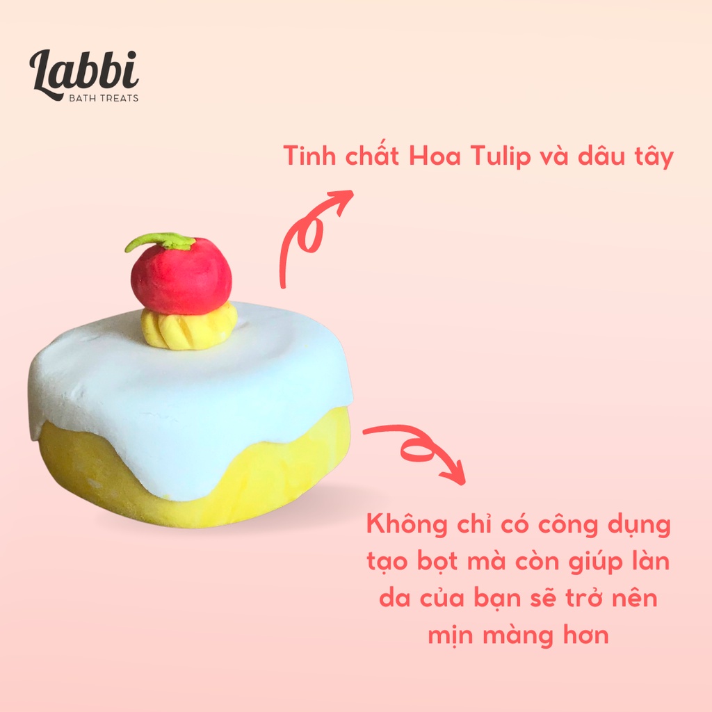 Bánh siêu tạo bọt bồn tắm BYEOL PUDDING [Labbi] Bubble Bar