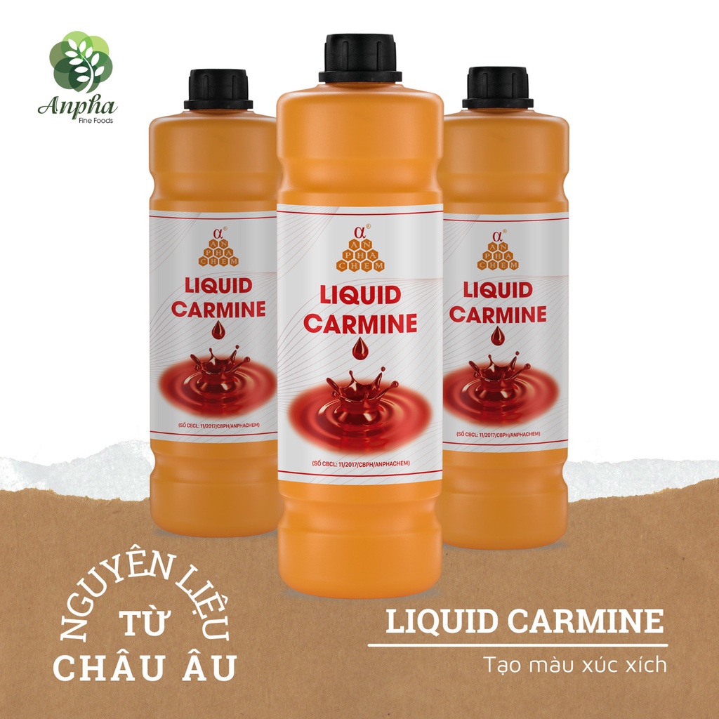 Liquid Carmine 5 - tạo màu cho xúc xích, lạp xưởng