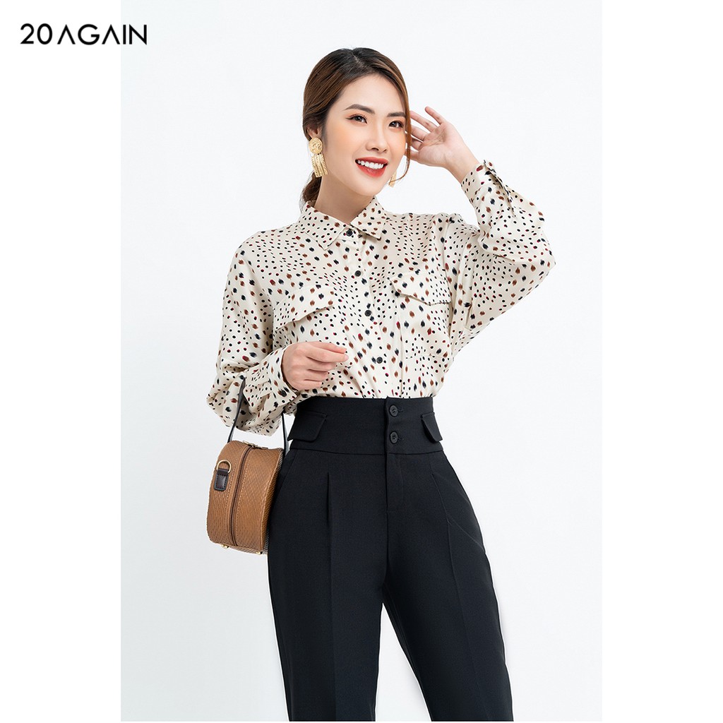Quần tây nữ công sở nắp túi đính cạp QAA1049 92WEAR