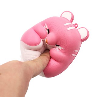 [CÓ HÀNG SẴN]Squishy - Chuột hamster hồng (10x8x7cm)