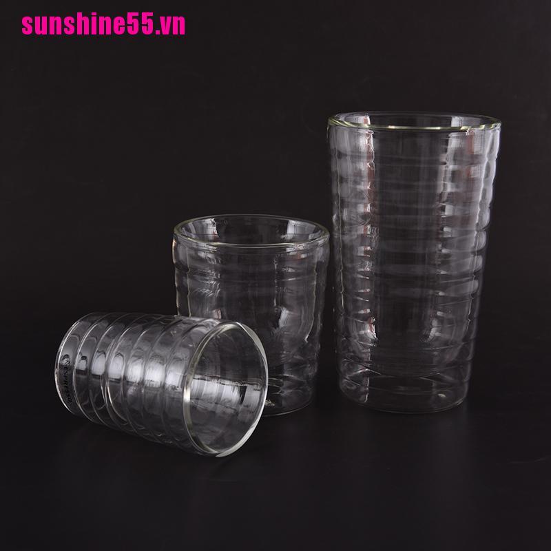 Cốc thủy tinh uống cà phê nespresso hai lớp có tay cầm