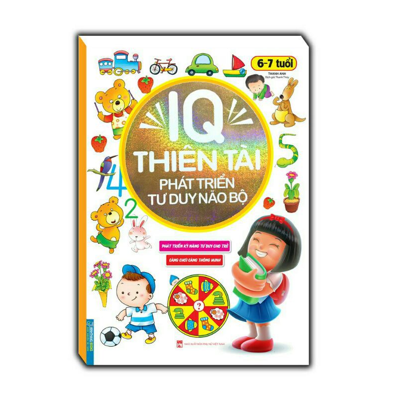 Sách-IQ Thiên Tài Phát Triển Tư Duy Não Bộ(6-7 Tuổi)