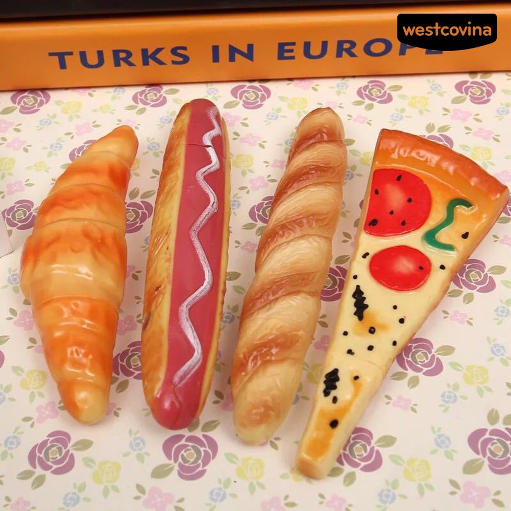 Mới Sticker Nam Châm Dán Tủ Lạnh Hình Bánh Pizza Sáng Tạo