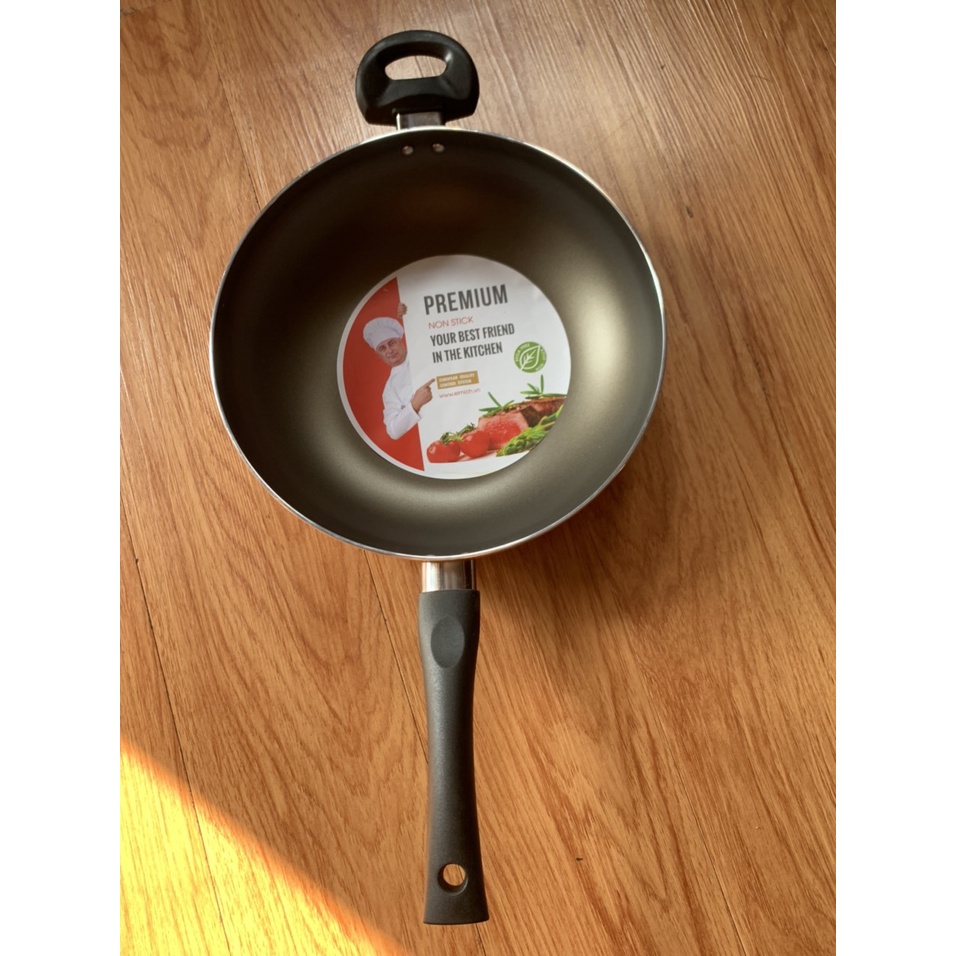 Thanh lý - Chảo Xào Elmich Chống Dính Đáy Từ Size 28cm Hàng KM Coopmart