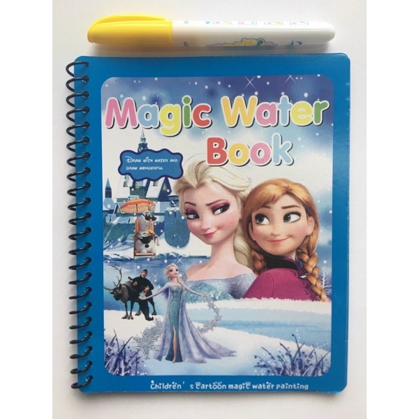 0Tranh tô màu nước thần kỳ MAGIC WATER BOOK - Tập vở tô màu nước cho bé - Đồ chơi giáo dục