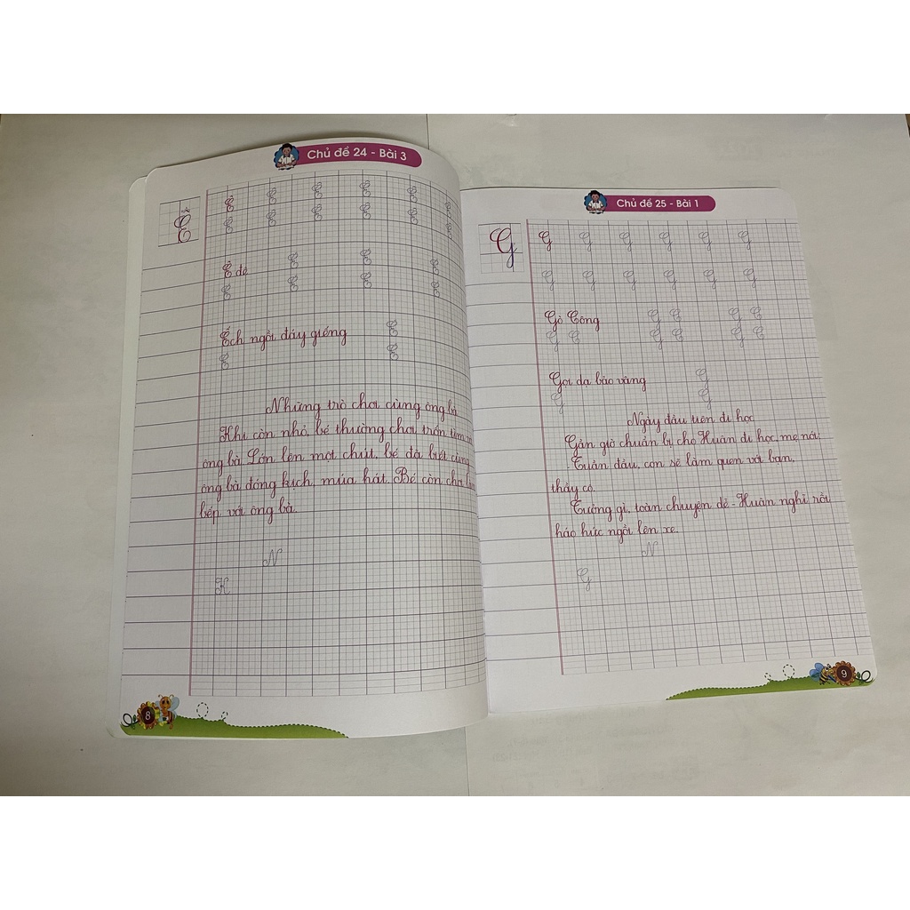 Sách - Vở ô li mẫu chữ lớp 1