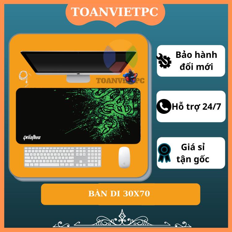 Bàn Di Miếng Tấm Lót Chuột Kích Thước Lớn 30X70 Xanh Đen, bàn di hình game, mẫu ngẫu nhiên.