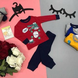 Combo bộ bozip dài tay cho bé trai và bé gái