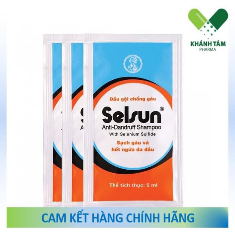 Dầu gội giamr gàu SELSUN - SELSUN 1.8 - Dạng gói - Dầu xả Selsun _Khánh Tâm