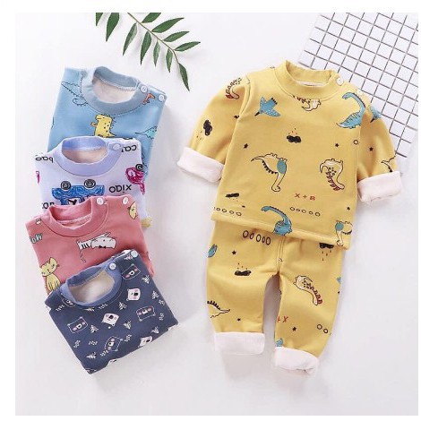 Bộ quần áo nỉ bông cho bé đủ size (GIAO NGẪU NHIÊN)