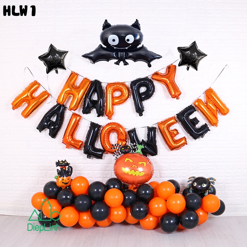 Sét bong bóng trang trí lễ hội Halloween nhiều mẫu - Diệp Linh