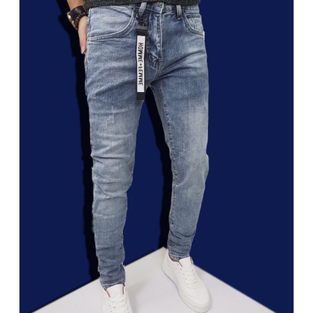 Quần Jean Nam màu bạc wuat nhẹ jeans nam,quần bò nam.mẫu Quần Jean Nam xanh nhạt wat TS02_0860