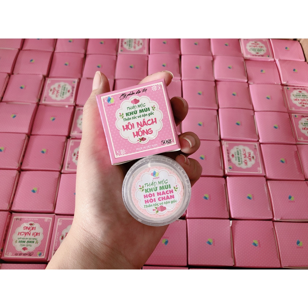 Thảo dược khử mùi hôi nách hồng, khử mùi hôi nách hôi chân, khử thâm nách, đen nách, se lỗ chân lông