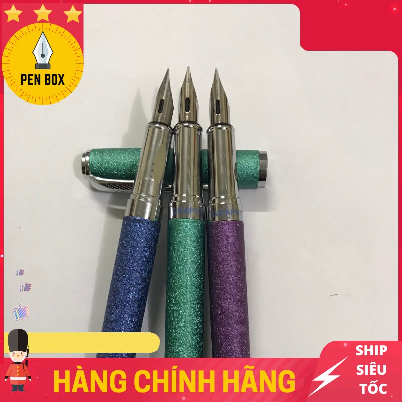 Bút Mài Luyện Chữ Đẹp GRAPHY 368 Pro, Ngòi Lá Tre Mài Thủ Công, Bút Máy Luyện Chữ Đẹp Chính Hãng, PenBox