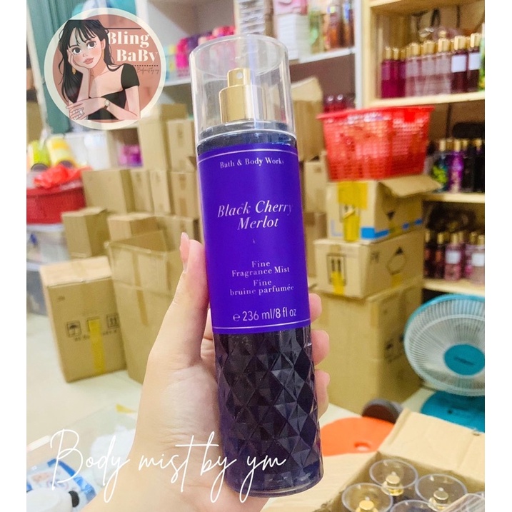 XỊT THƠM TOÀN THÂN BODY MIST BLACK CHERRY MERLOT MEONOOW STORE ✨‼️🧧