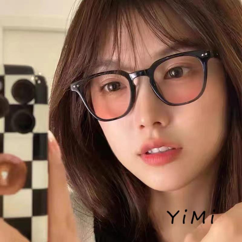 Mắt Kính Gọng Tròn Màu Đen Thời Trang Cho Nữ