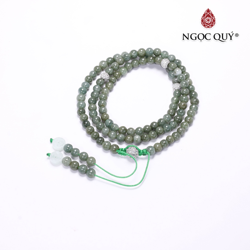 Vòng chuỗi 108 hạt cầm thạch jade - Ngọc Quý