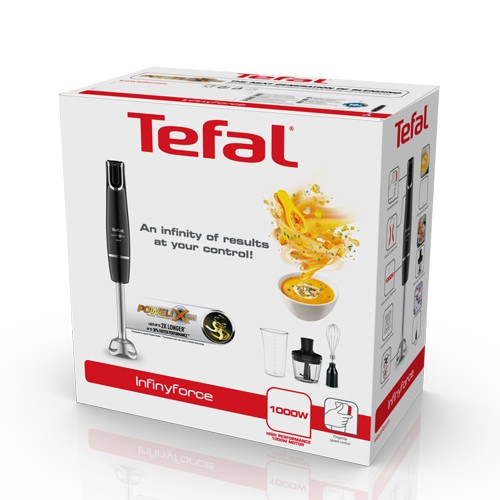 [Mã ELTEFALWL9 giảm 10% đơn 500K] Máy xay sinh tố cầm tay Tefal HB943838 đen - Gian hàng chính hãng- BH 2 năm