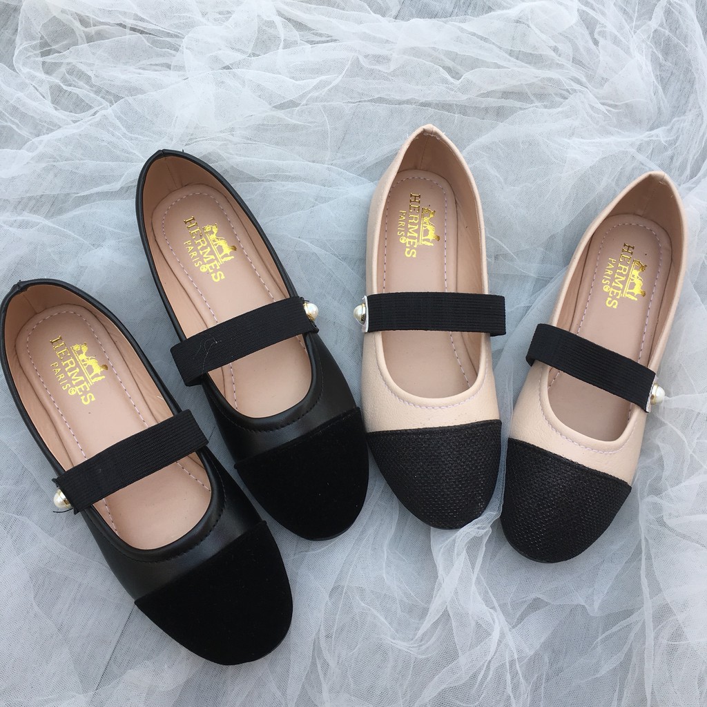 Giày bệt nữ đính ngọc cute | BigBuy360 - bigbuy360.vn