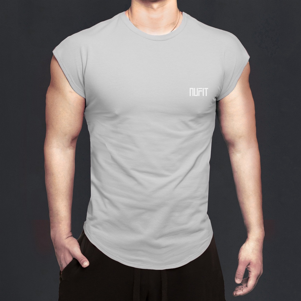 Áo Tanktop tập gym Nam NuFit, áo thể thao chất thun lạnh cho giãn 4 chiều NU07